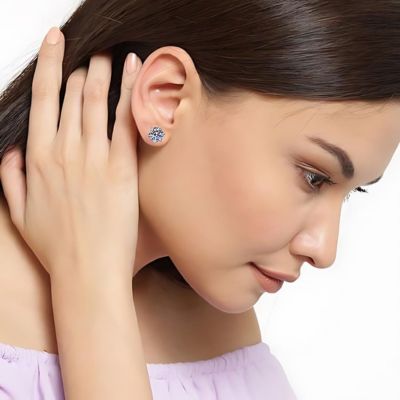 boucles d'oreilles étincelantes