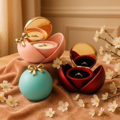 coffret à bijoux bleu rouge rose éternelle