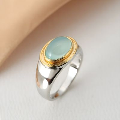 bague acier inoxydable femme couleur or argent tendance