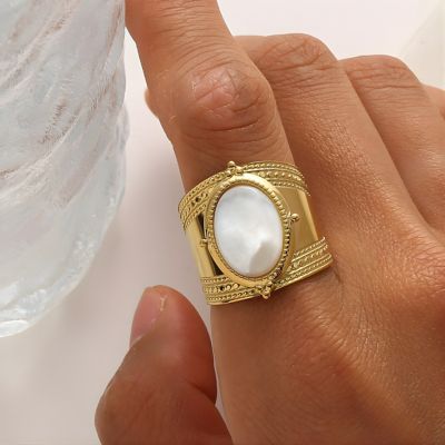 bague en acier inoxydable femme finition impeccable