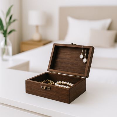 boite à bijoux bois trésor ancien nordique