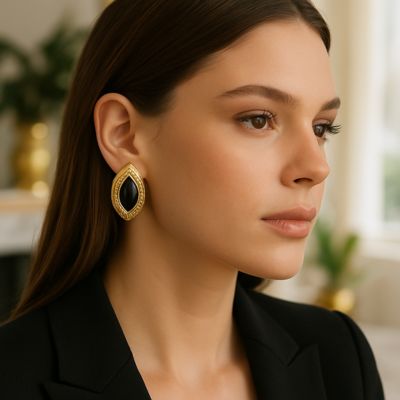 boucle d'oreille acier inoxydable audacieuse
