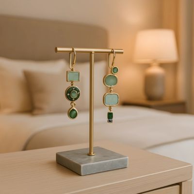 boucle d oreille fantaisie imitation pierre