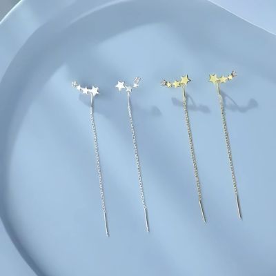 boucle d'oreille pendante deux couleurs