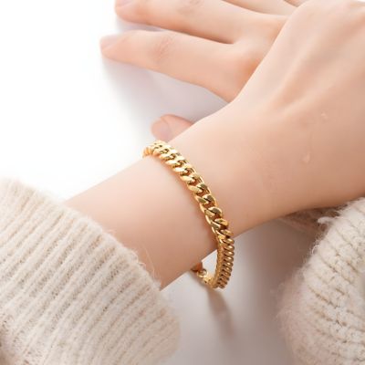 bracelet femme doré chaine