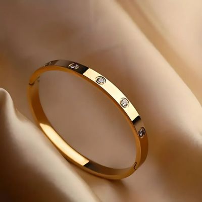 bracelet tendance femme dore éclat lumineux