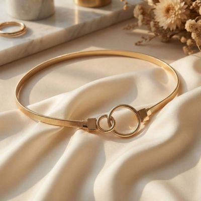 ceinture chaine dorée finition luxueuse très tendance