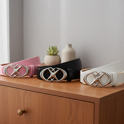 ceinture femme rose blanc noir commode chambre