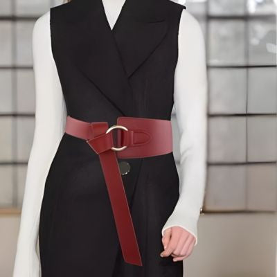 ceinture femme rouge col roule blanc mentaux noir sans manche
