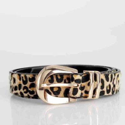 ceinture léopard femme clair effet peau de panthère