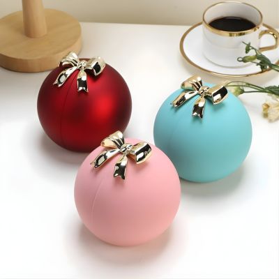 coffret à bijoux rouge bleu rose design sphérique