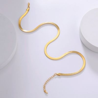 collier acier inoxydable femme quatre millimètre