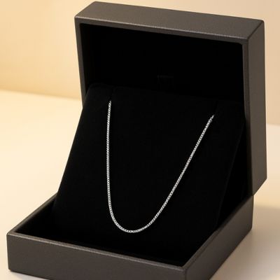 collier chaine femme coffret marron