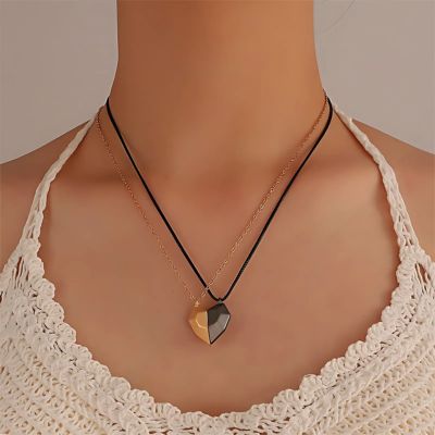 collier d'amitié chaine et corde souple
