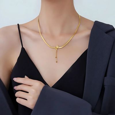 collier femme chaine serpent