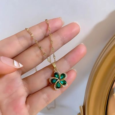 collier fleur chaîne grain de café