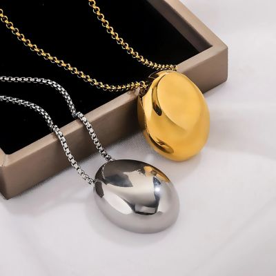 collier long femme doré argenté titane