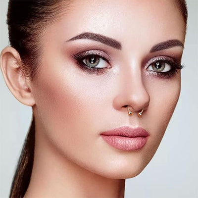 Faux piercing nez - Effet piercé