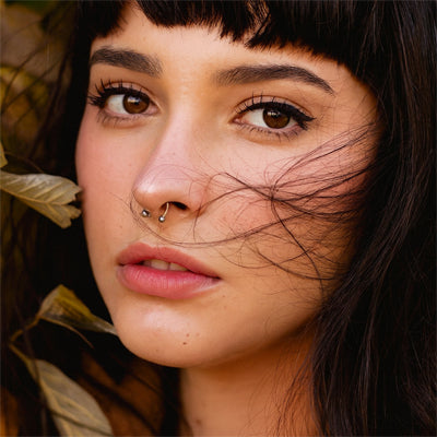 Faux piercing nez - Effet piercé