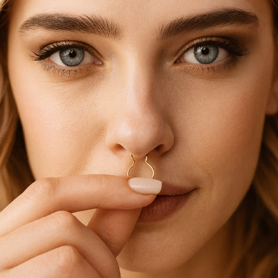 Faux piercing nez - Trick malin