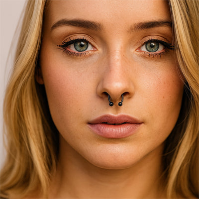 Faux piercing nez - Effet piercé