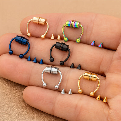Faux piercing nez - Effet piercé