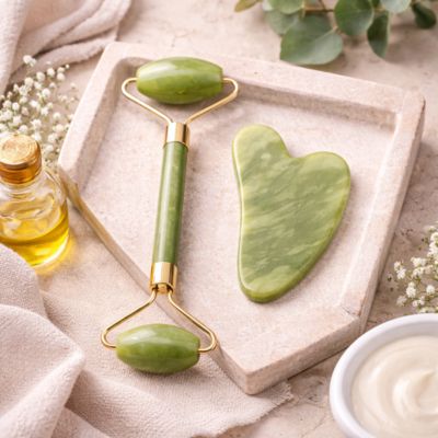 gua sha visage soins visage en jade massage doux
