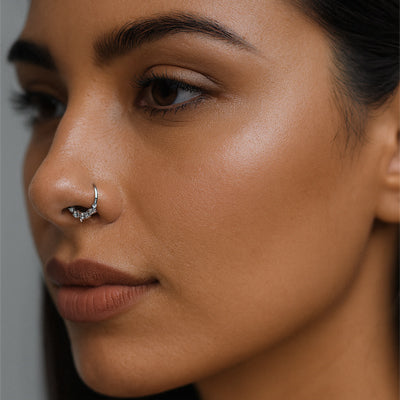 Piercing anneau nez - Classique argenté