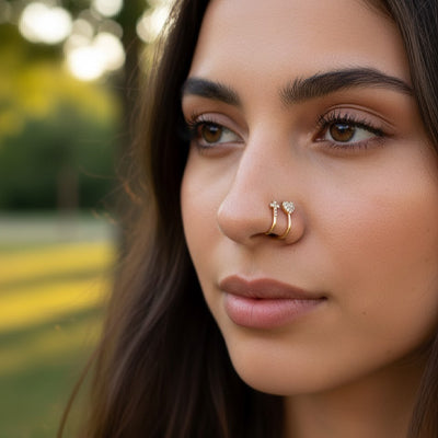 piercing nez acier inoxydable esthétisme