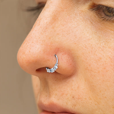 Piercing anneau nez - Classique argenté
