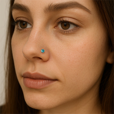 piercing nez hypoallergénique étincelante