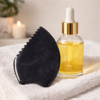 pierre gua sha noir soin visage et sérénité