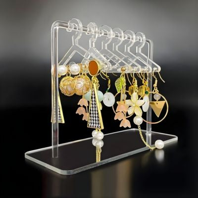 portant à bijoux transparent ceintres miniatures