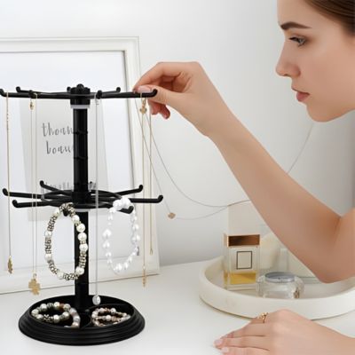 porte bijoux organisateur pivotant