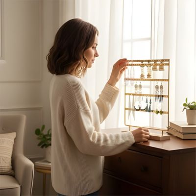 porte boucle d'oreille pièce maitresse beauté