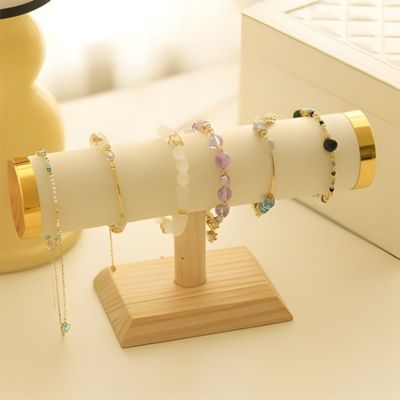 porte bracelet bicolore alliage et daim