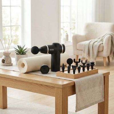 présentation pistolet de massage douze têtes usb